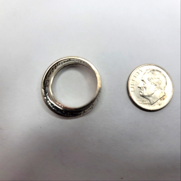 Serenity Prayer Silver Twist Ring Size 5.5 Anonymous AA NA Birthday Gift - Picture 4 of 4